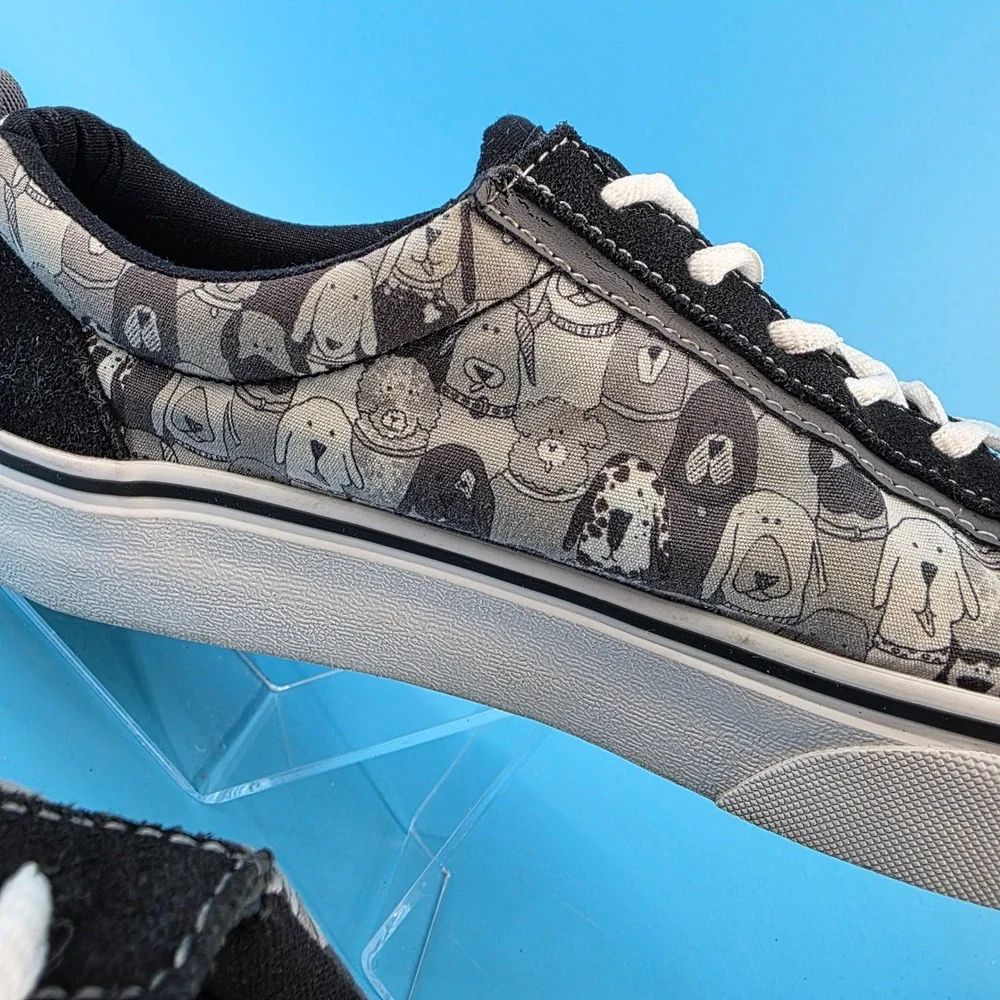 Skechers BOBS for Dogs Black Grey Dog Print Sneakers Low Top 33294 Womens 10 - Picture 4 of 14